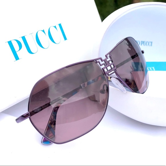 🆕 Emilio Pucci Vintage purple polarized sunglasses - VINTAGE - Picture 1 of 15